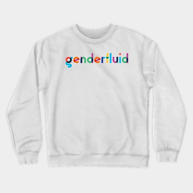 GENDERFLUID LGBTIQ+ PRIDE COMMUNITY Crewneck Sweatshirt by revolutionlove